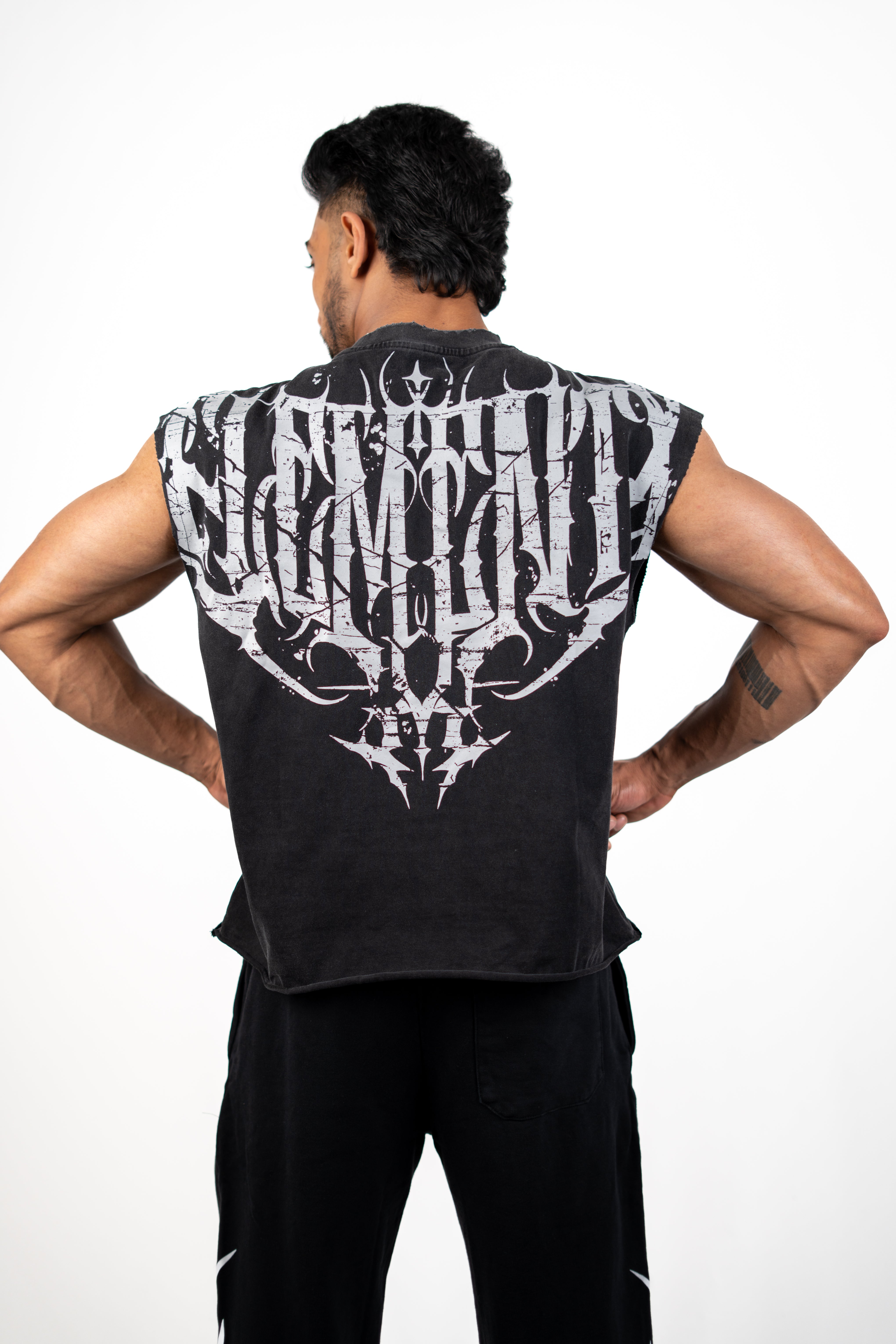 Dark Wave Cut Off Tanks