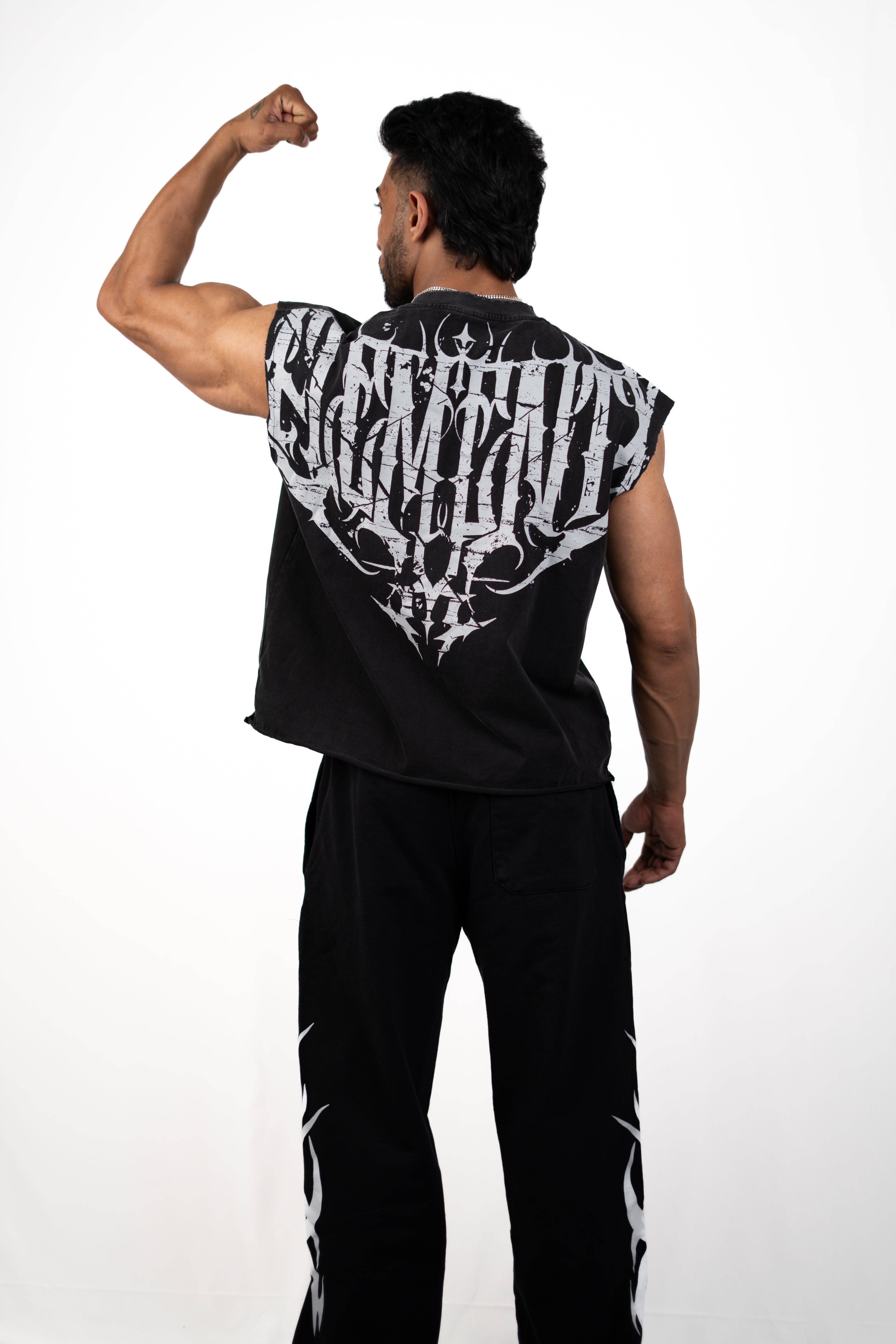 Dark Wave Cut Off Tanks